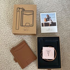 Andar The Denner wallet , cognac tan , NEW